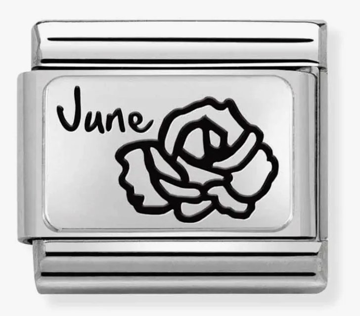 Nomination Classic Silver June Rose Flower Charm 33011218