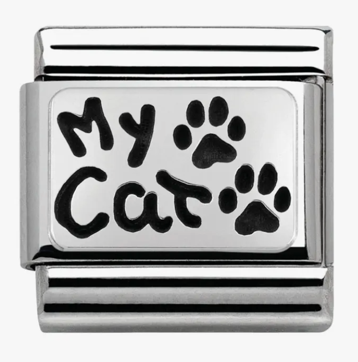 Nomination Classic My Family Silver My Cat Charm 33010236