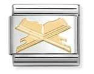 Nomination Classic Gold Holy Book Charm 03010513