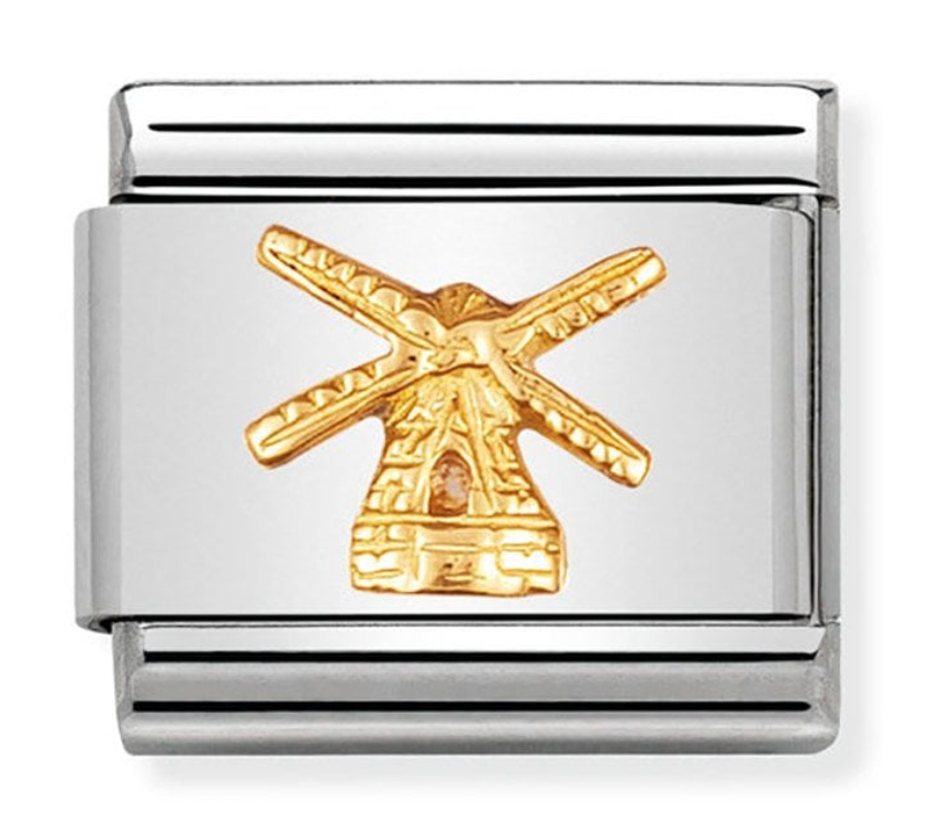 Nomination Classic Gold Windmill Charm 03012303