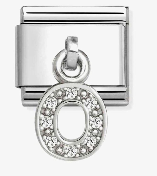 Nomination Classic Silvershine Sparkling Letter O Charm 33181815