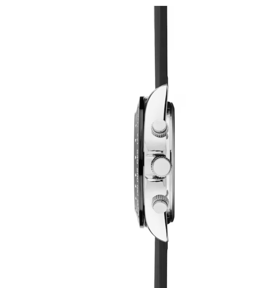 Sekonda Circuit Chronograph Black Rubber Strap Watch 30199