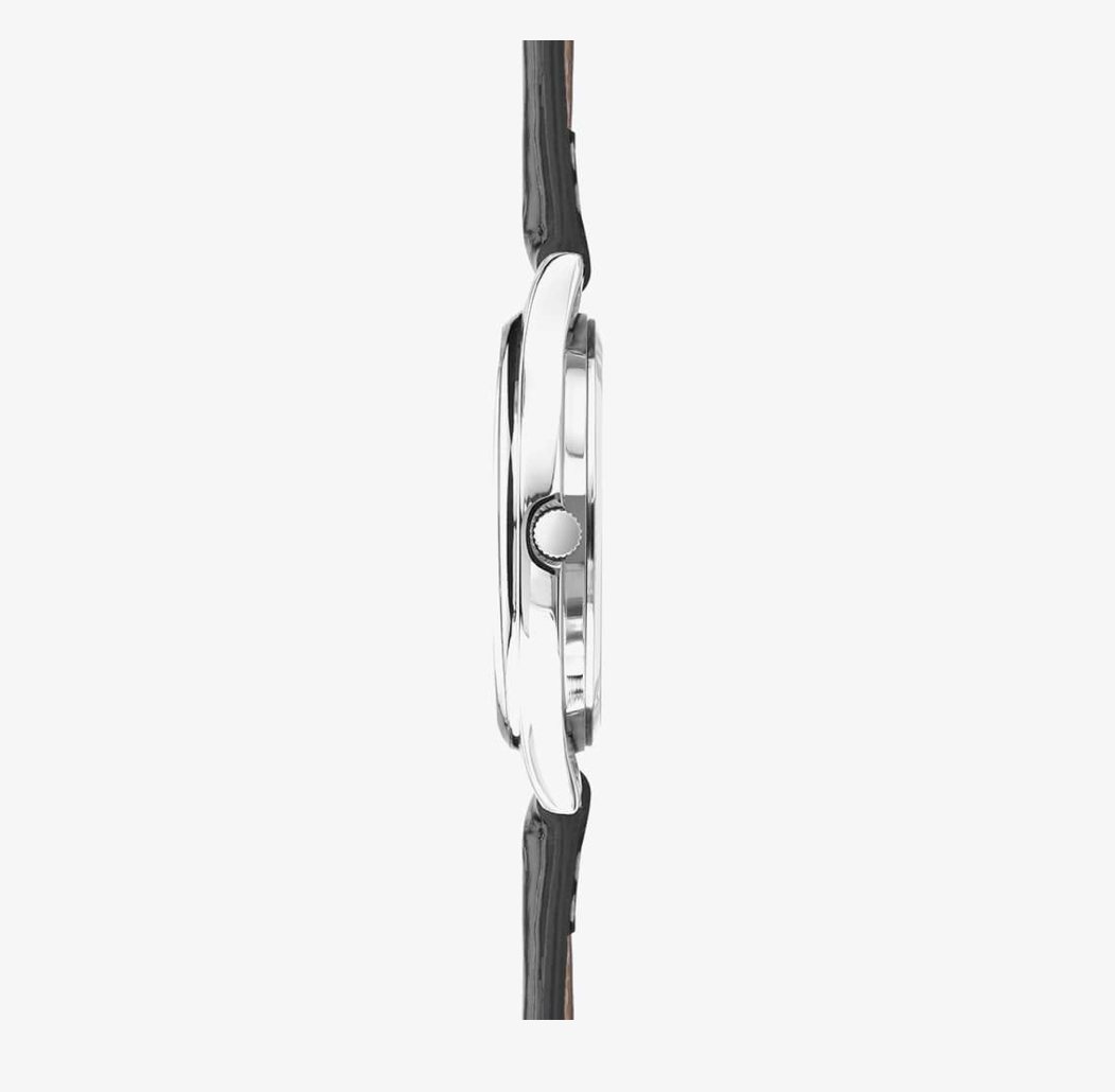 Sekonda Easy Reader Men's Watch with Silver Alloy Case & Black Leather Strap 30125