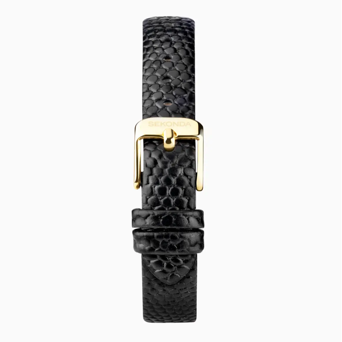 Sekonda Monica Ladies Watch with Gold Alloy Case & Black Leather Strap 40557