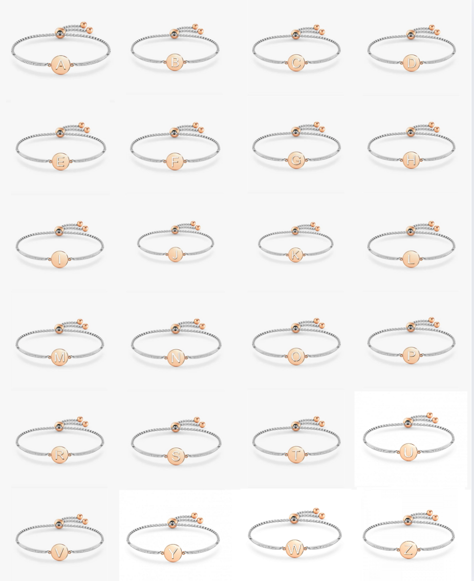 Nomination Milleluci Two Tone Initial Toggle Bracelet