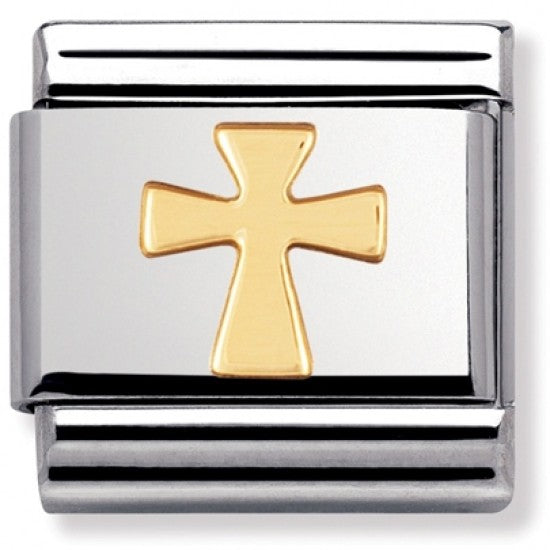 Nomination Classic Gold Cross Spirituality Charm Link 03010501