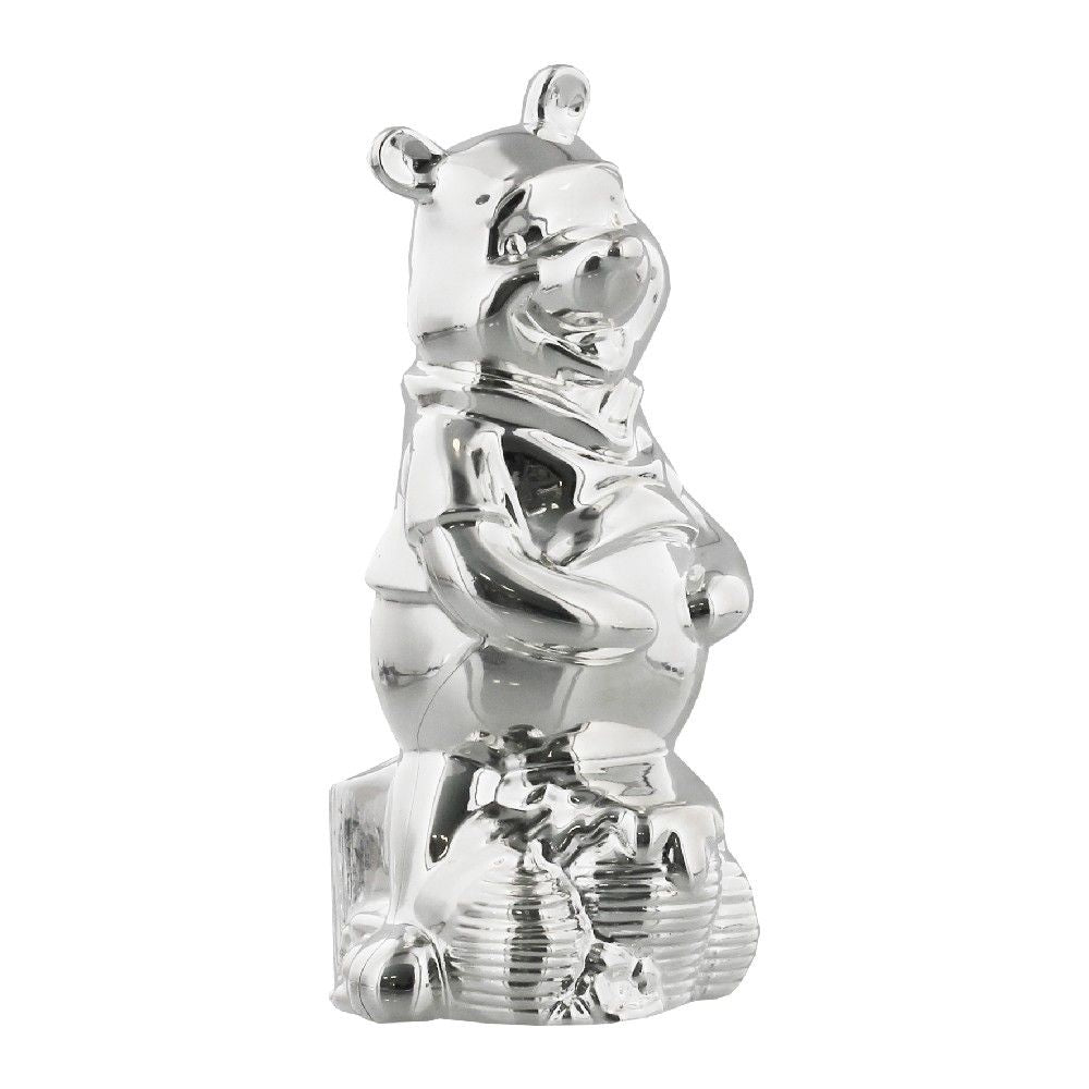 DISNEY WINNIE THE POOH SILVER PLATED MONEY BOX