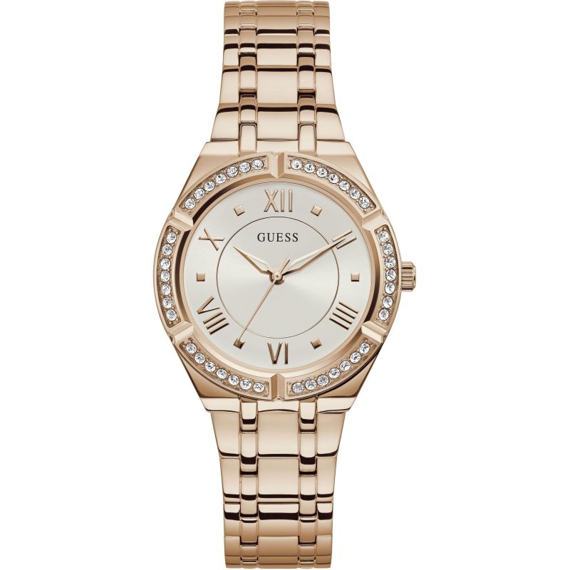 Guess Watch Cosmo W0033L3 Polished RG Case With Crystal Dial