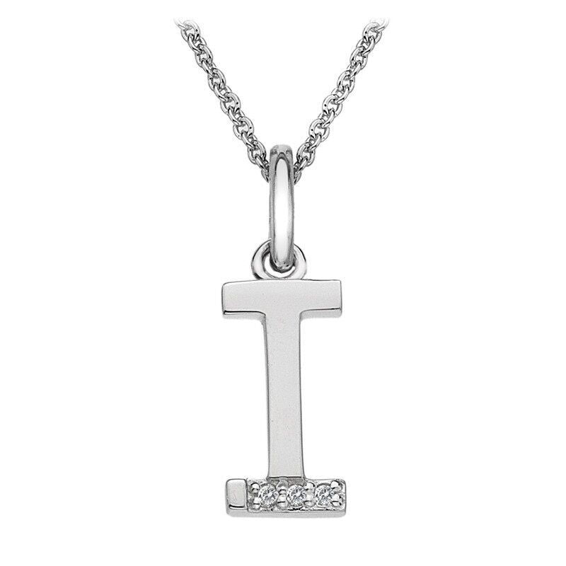 Hot Diamonds I Micro Pendant Necklace DP409 Initial I