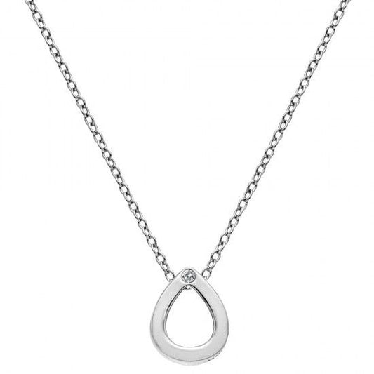 Hot Diamonds Sterling Silver Diamond Pear Shape Pendant DP746 Ladies Gift