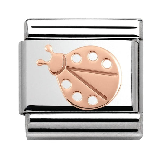 Nomination Classic Rose Gold Ladybug Animal Charm Link 43010407
