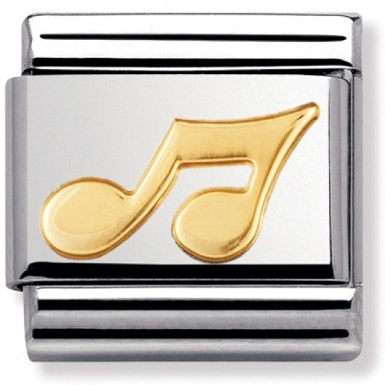 Nomination Classic Gold Musical Note Music Charm Link 03011702