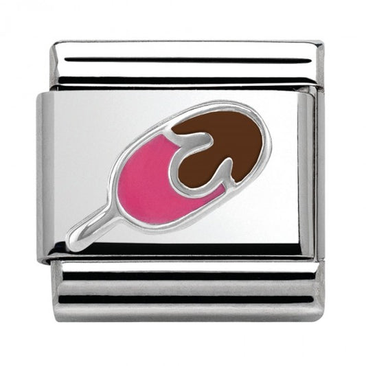 Nomination Classic Silvershine Honolulu Ice Lolly Charm Link 330202/25
