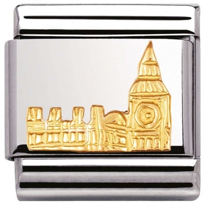 Nomination Classic Gold Big Ben London Travel Charm Link 3012301