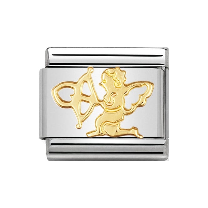 Nomination Classic Gold Cupid Charm Link 03011607