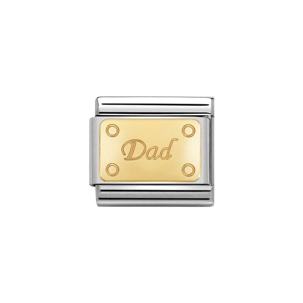 Nomination Charms Classic Gold Family Dad Charm Link 03015314