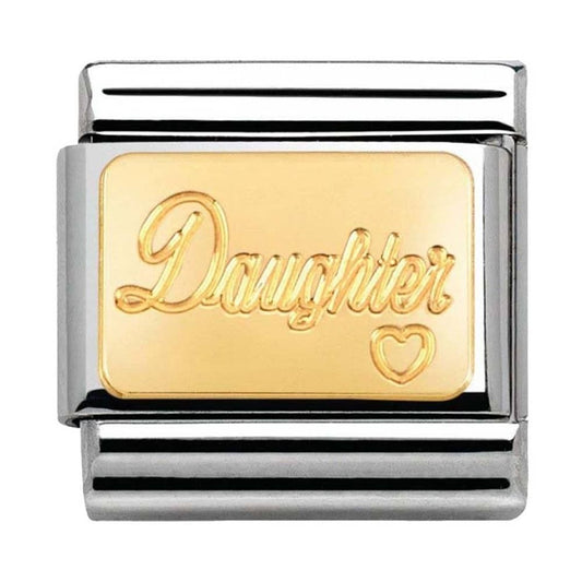 Nomination  Classic Gold Family Daughter Charm Link 03010725