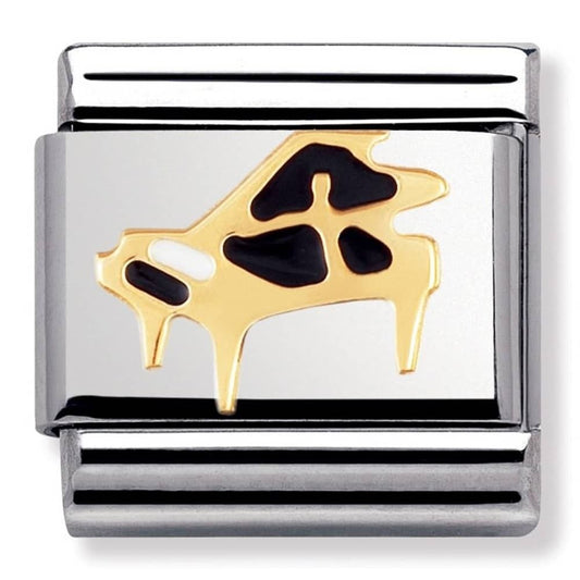 Nomination Classic Gold Music Piano Charm Link 03022108