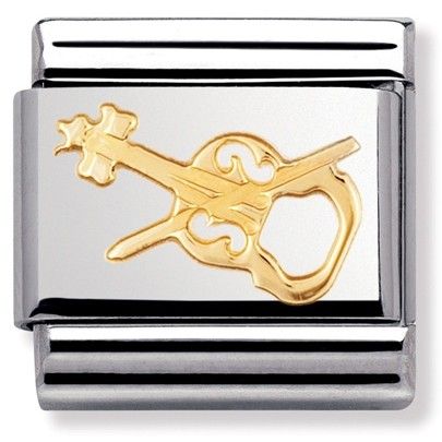 Nomination Classic Gold Music Violin Charm Link 03011707