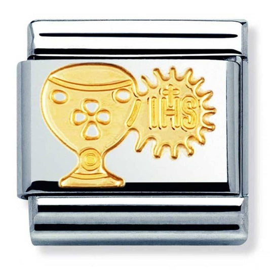 Nomination Gold Spirituality Chalice Host Charm Link 03010502