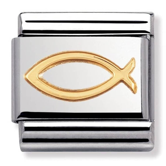 Nomination Classic Gold Spirituality Ichthys Charm Link 03010508