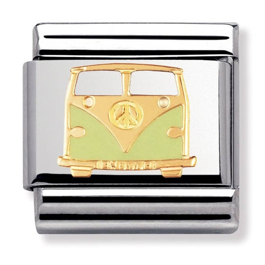 Nomination Classic Gold Van Travel  Charm Link 03027003