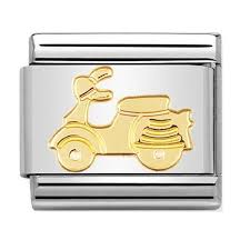 Nomination Classic Gold Vespa Travel Charm Link 03010806