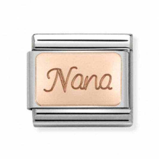 Nomination Charm Rose Gold Nana Family Charm Link 43010801