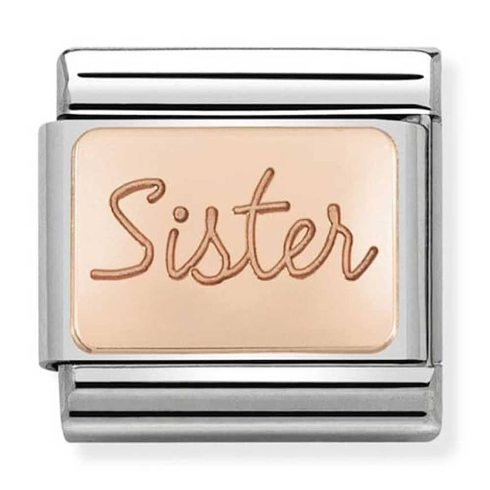 Nomination Charms Rose Gold Family Sister Charm Link 43010138