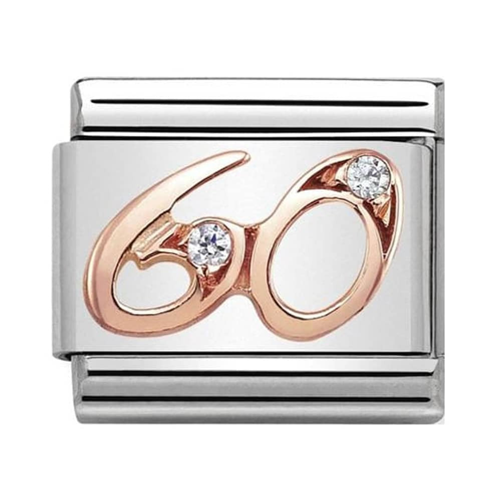 Nomination Classic Rose Gold Number 60 Charm Link 43031560