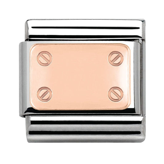 Nomination Classic Rose Gold 4 Screws Charm Link 43010202