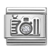 Nomination Classic Silver Camera Travel  Charm Link 33031106