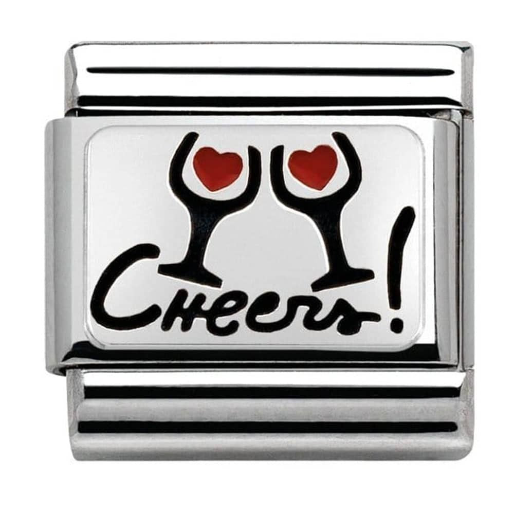 Nomination Classic Silver Cheers Charm Link 33020807
