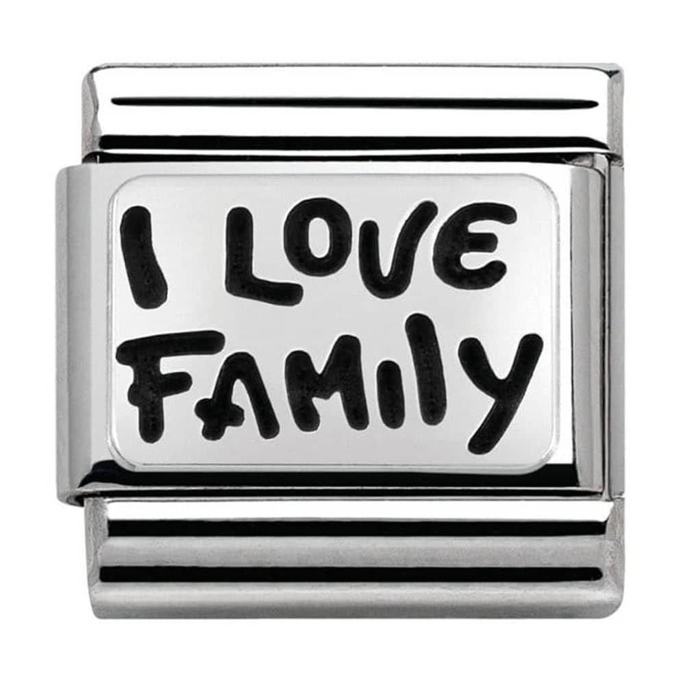 Nomination Charms Classic Silver I Love Family Charm 33010234