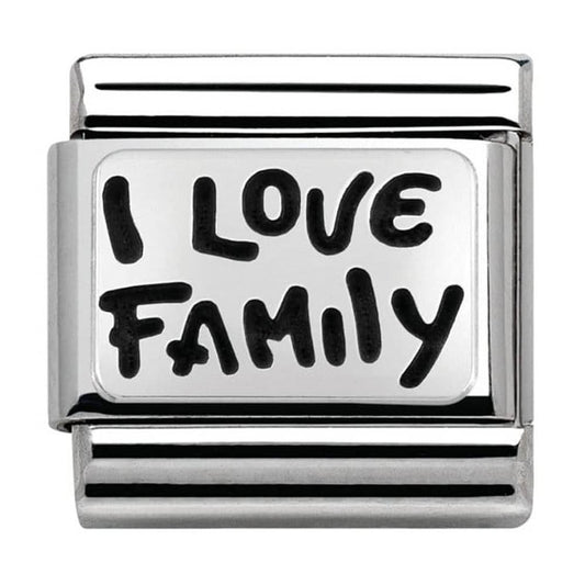 Nomination Charms Classic Silver I Love Family Charm 33010234