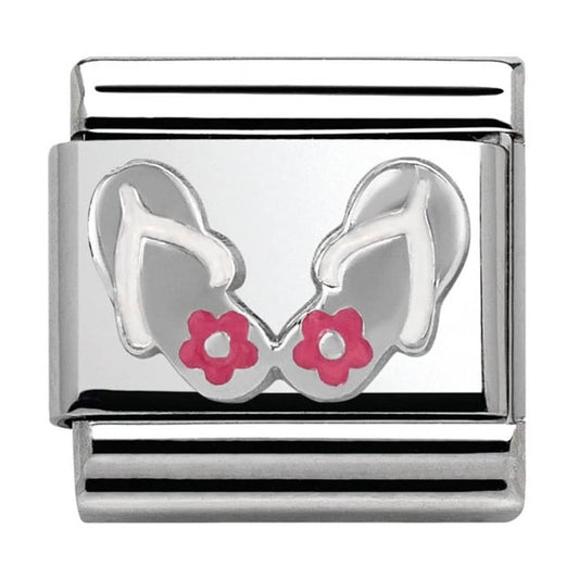 Nomination Classic Silver Flip Flops Travel Charm Link 33020230