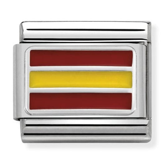 Nomination Silver Great Spain Flag Travel Charm Link 33020722