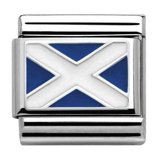Nomination Classic Silver Scotland Flag Travel Charm Link 33020701