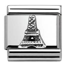 Nomination Classic Silver Eiffel Tower Travel Charm Link 33010532