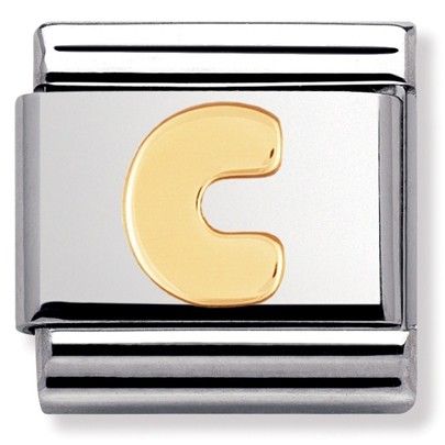 Nomination Gold Initial C Charm Link 03010103