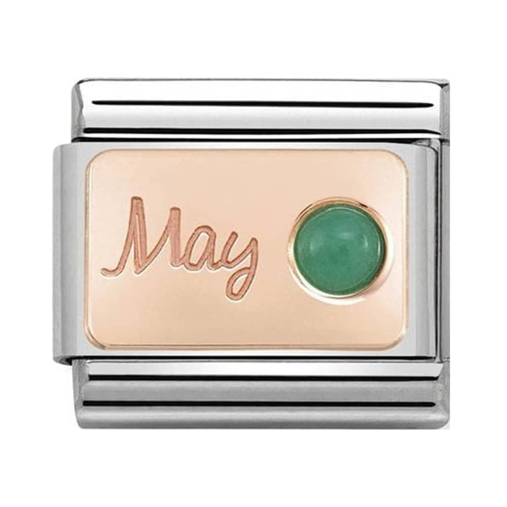 Nomination Rose Gold May Birthstone Charm Link 43050805