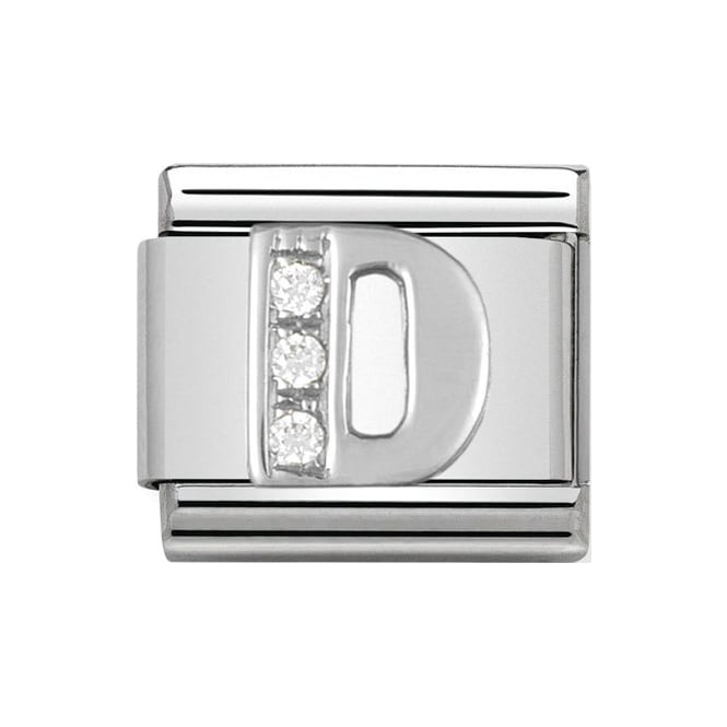 Nomination Silver Initial D Charm Link 33030104