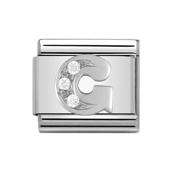 Nomination Silver Initial G Charm Link 33030107
