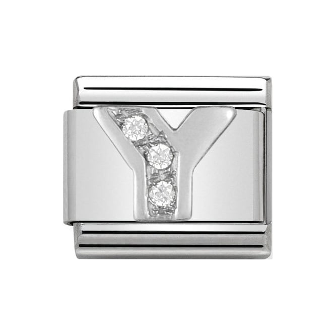 Nomination Silver Initial Y Charm Link33030125