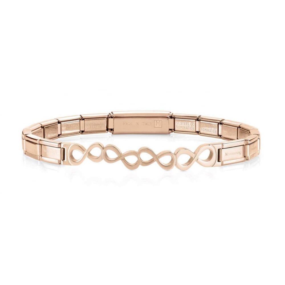 Nomination Trendsetter Rose Gold Infinity Bracelet