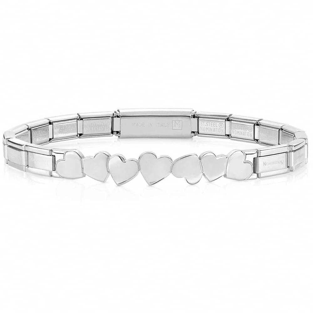 Nomination Trendsetter Silver Heart Bracelet