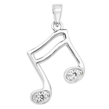 Silver CZ Music Note PLP061C