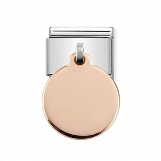 Nomination Classic Rose Gold Round Pendant Charm Link 43180101