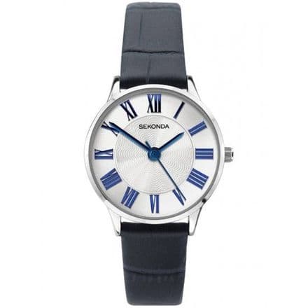 Sekonda Womens Blue Leather Strap Watch