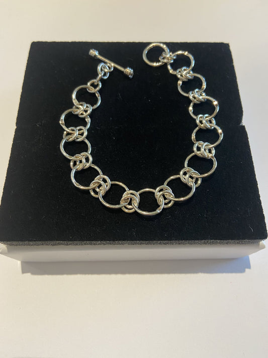 Silver Bracelet Big Rings Small Rings